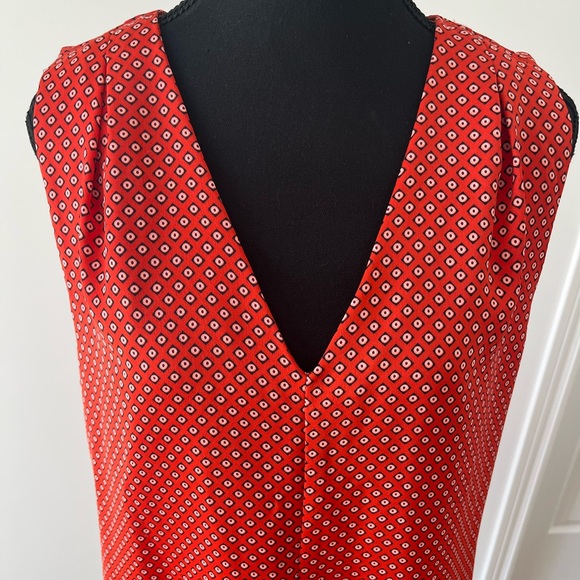 BANANA REPUBLIC Women Print Pleated-Shoulder Shift Dress - Picture 3 of 7